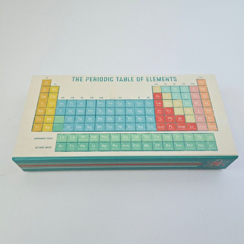 Molly & Rex Periodic Table of Elements Storage Pencil Box Office Organizer Case